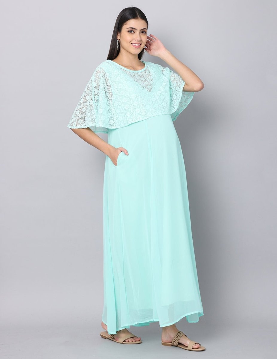 Misty Miss Jade Maternity Gown With Nursing - DRS-MSMJD-S