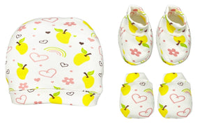 Mittens, Booties and Cap Set Combo of 2- Option C - MBC2-MP-SMLM