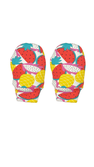 Mittens, Booties And Cap Set- Fruitilicious - MBC-AO-FRTLI