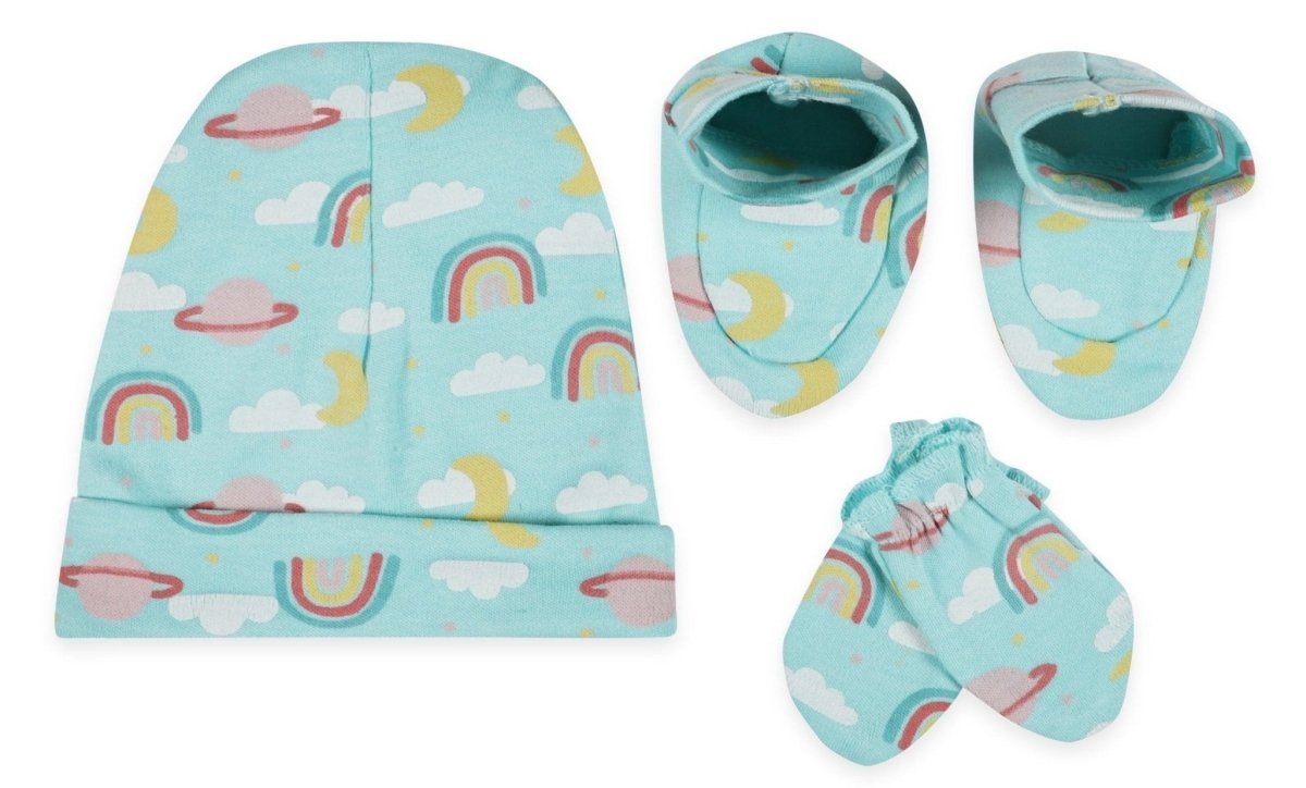 Mittens, Booties and Cap set - Twinkle - MBC-TWKL