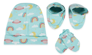 Mittens, Booties and Cap set - Twinkle - MBC-TWKL