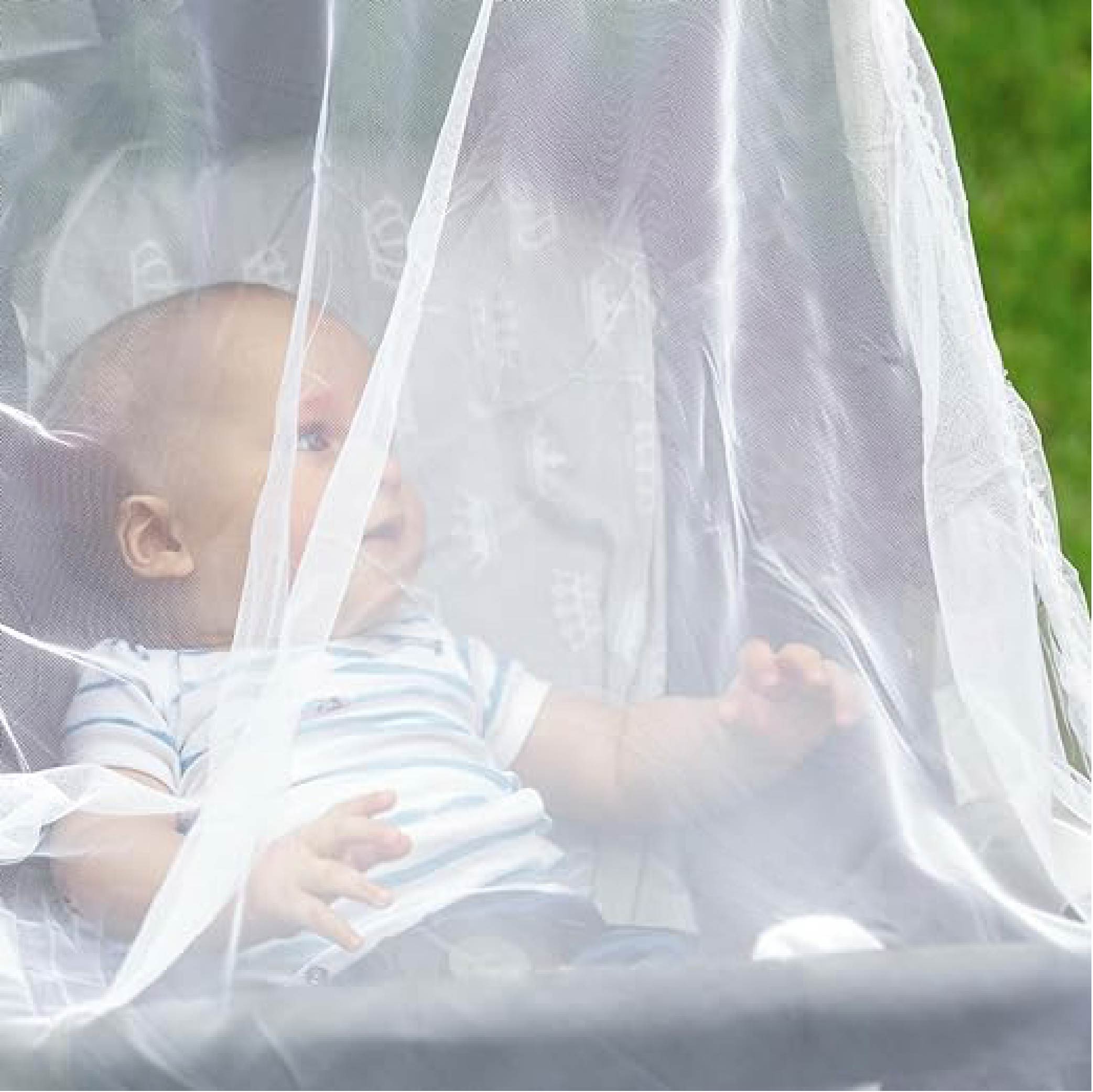 Moon Stroller Mosquito net T&G Accessory White Birth to 48 Months