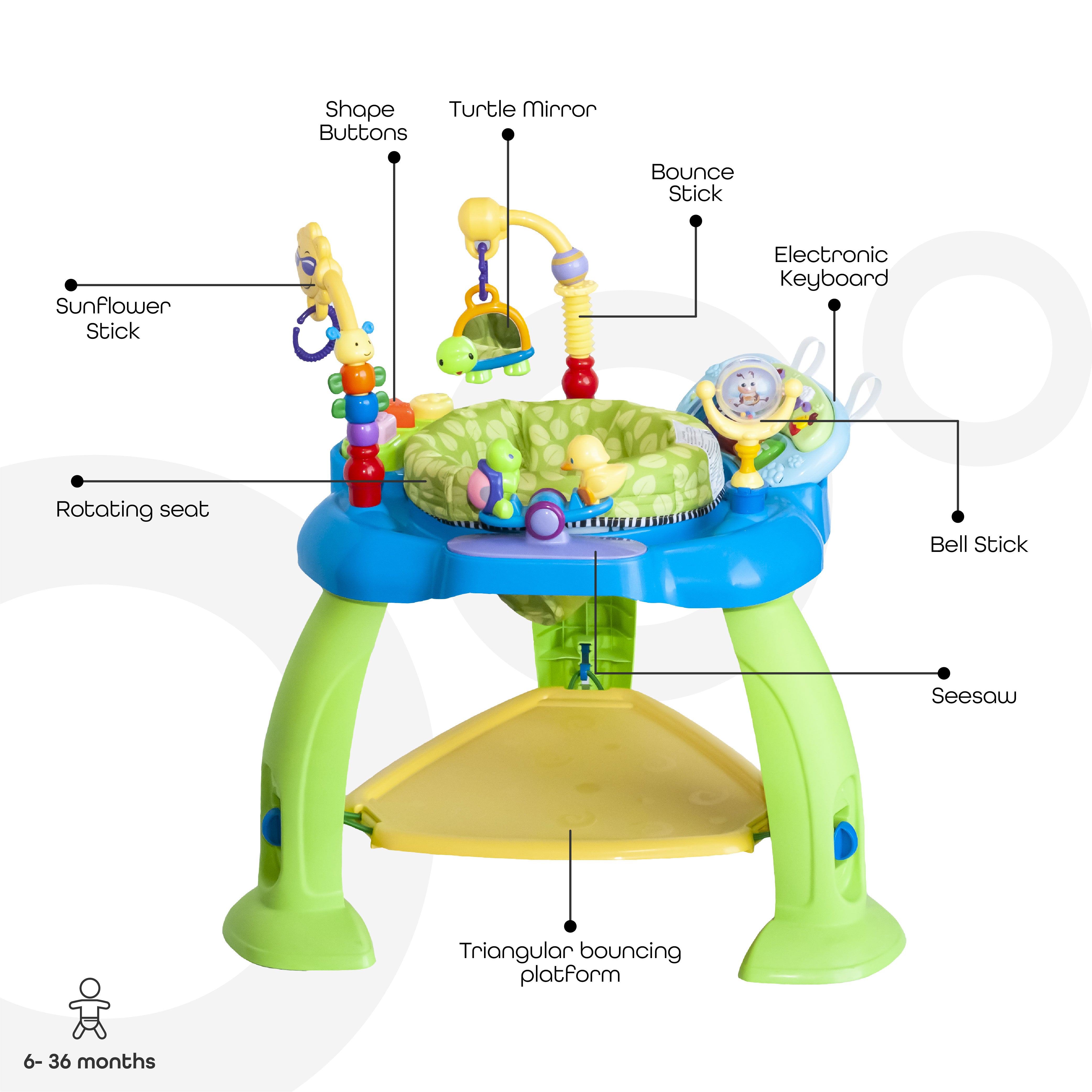 Moon Activity Table Activity & Gear Blue 6 months to 3 years