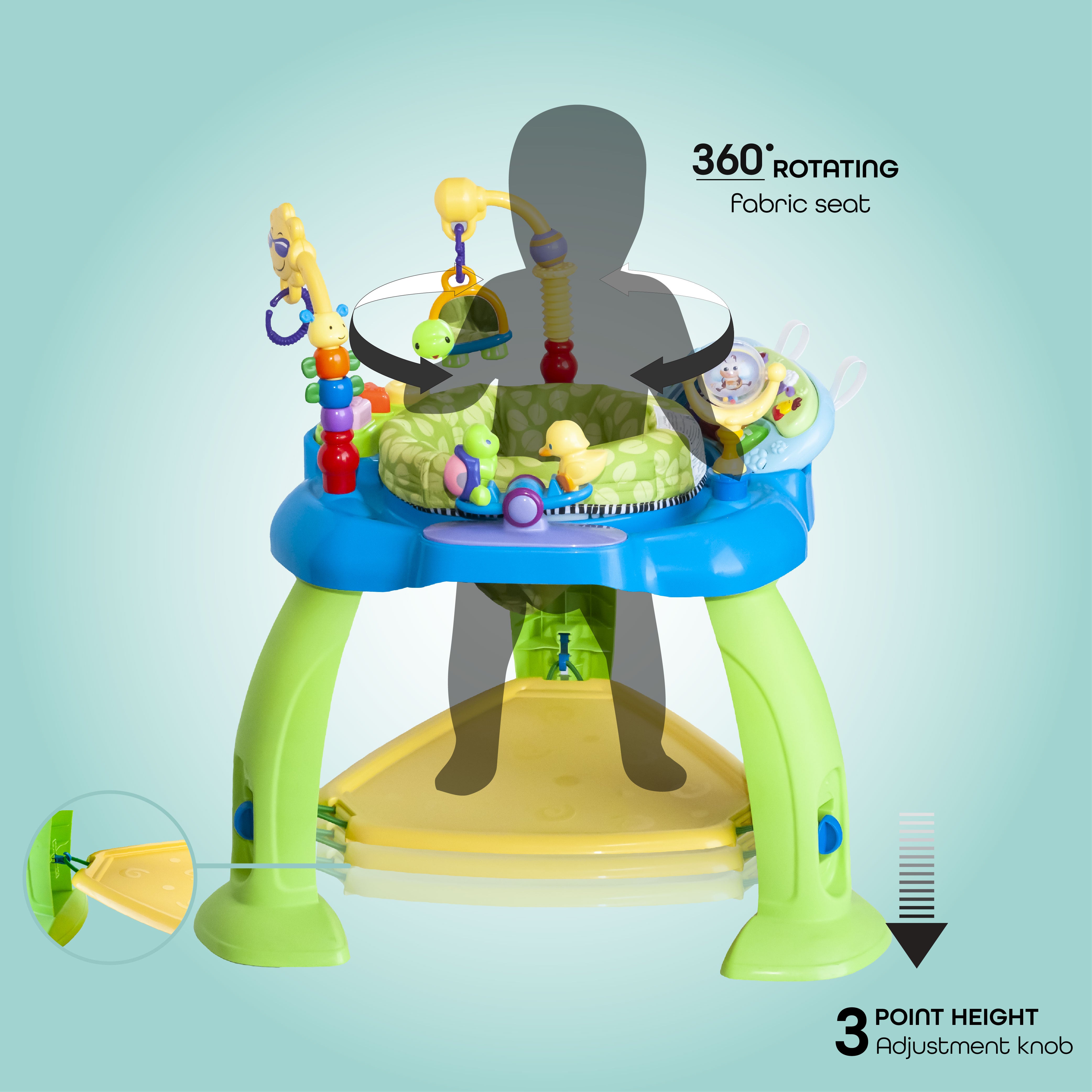 Moon Activity Table Activity & Gear Blue 6 months to 3 years