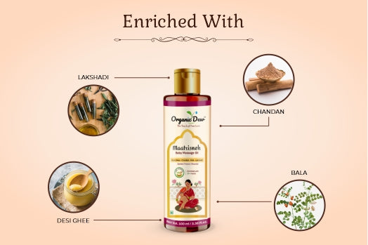 Organic Dew Maatrisneh Baby Massage Oil