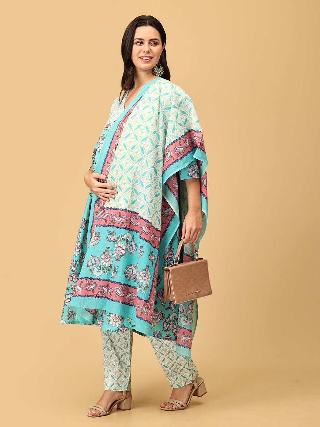 Mohini Manohari Maternity and Nursing Kurta Set With Dupatta - MEW - SK - MOHM - S