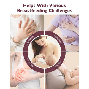 Momcozy 3 - in - 1 Kneading Lactation Breastfeeding Massager Maternity Accessory Maroon - LM012 - CV00BA