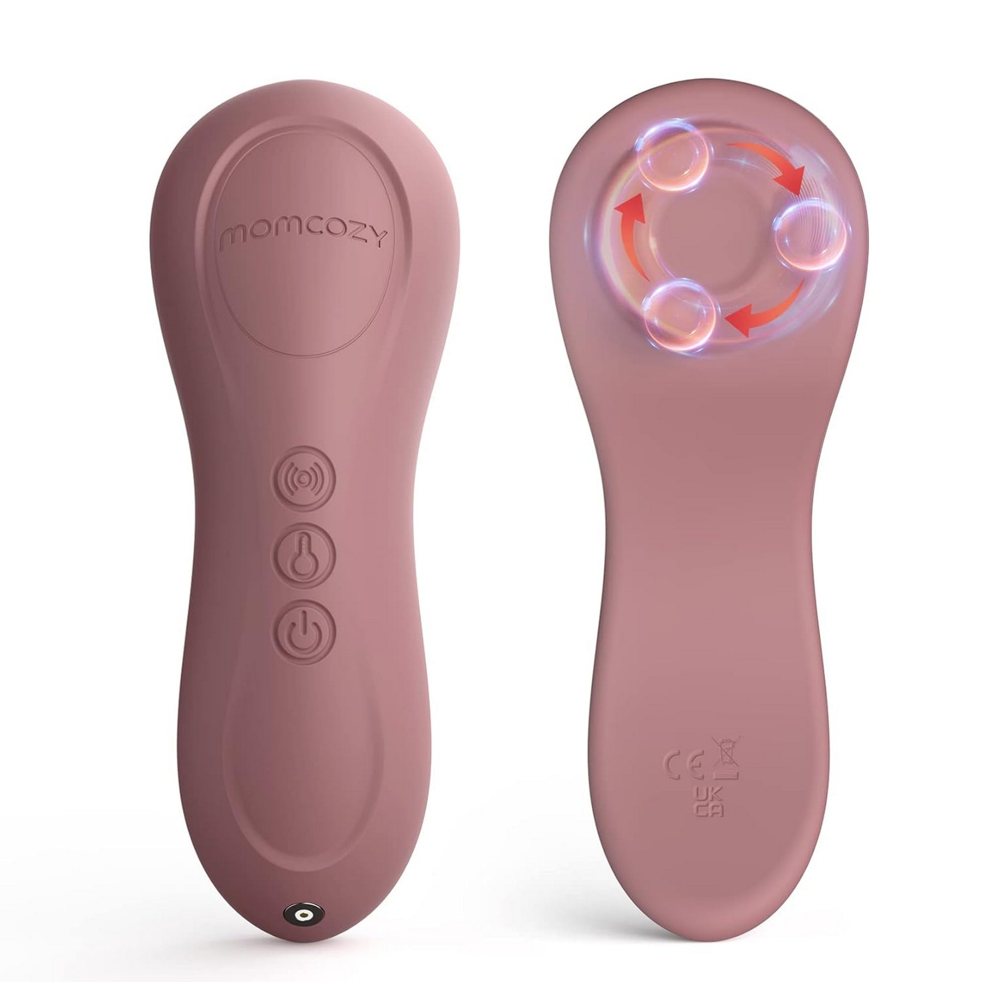 Momcozy 3 - in - 1 Kneading Lactation Breastfeeding Massager Maternity Accessory Maroon - LM012 - CV00BA
