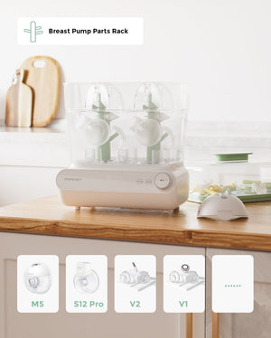 Momcozy 3 Layers Large Bottle Sterilizer and Dryer - Bottle Sterilizer