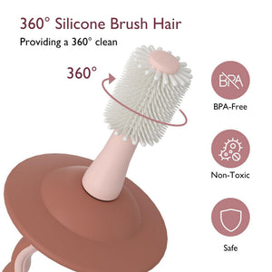 Momcozy Baby 360 Soft Silicone Bristles Tooth Brush Blue - TB002 - BU00NB