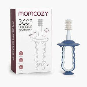 Momcozy Baby 360 Soft Silicone Bristles Tooth Brush Blue - TB002 - BU00NB