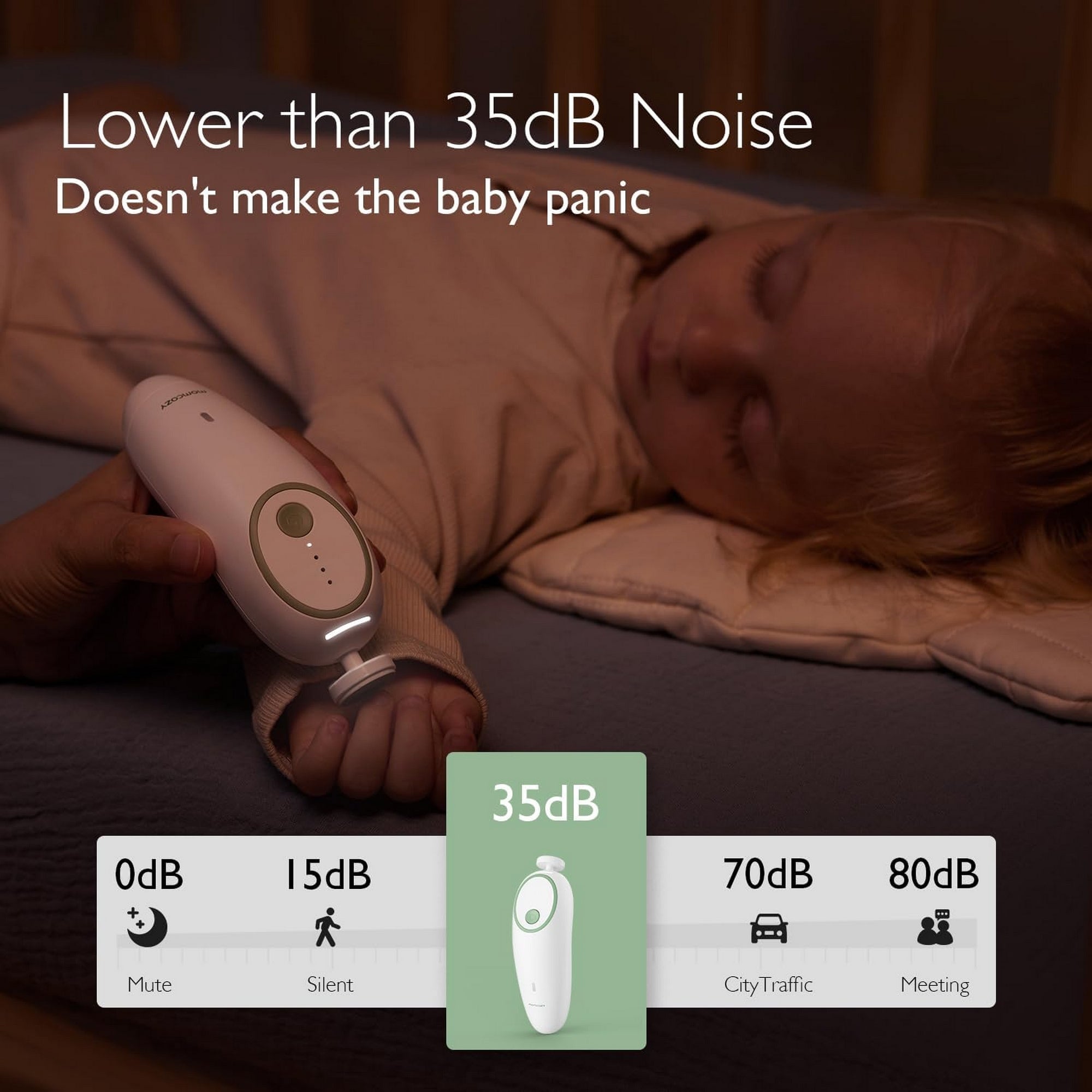 Momcozy Baby Electric Nail File Grooming Green - NC013 - GG00BA