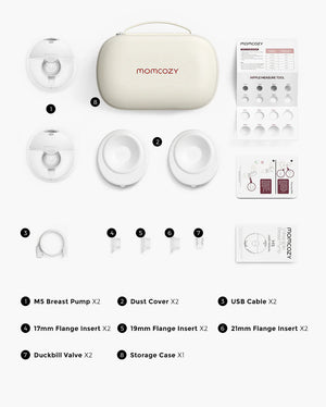 Momcozy Breast Pump M5 Double Grey - Breast Pump