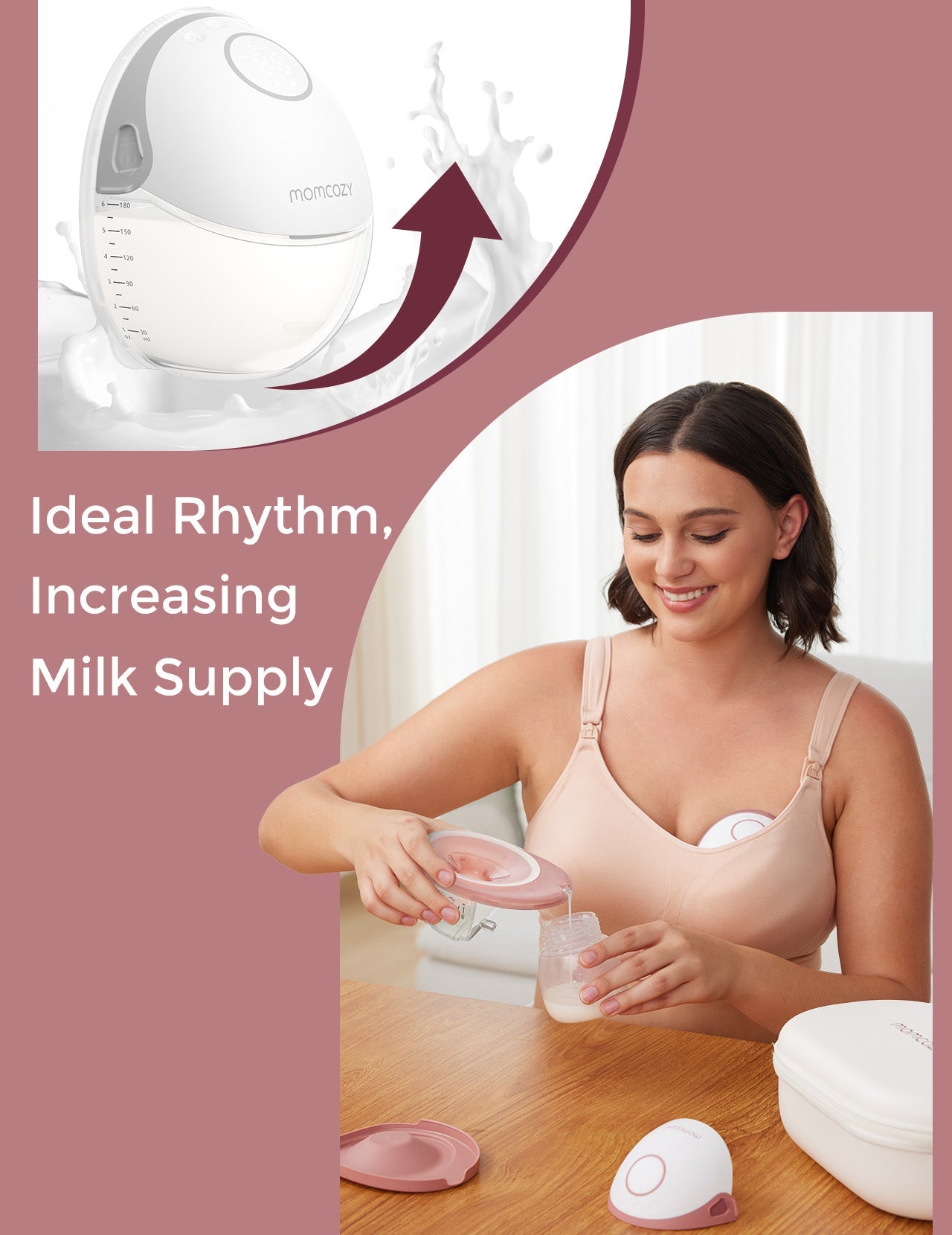 Momcozy Breast Pump M6 Double Grey - Breast Pump