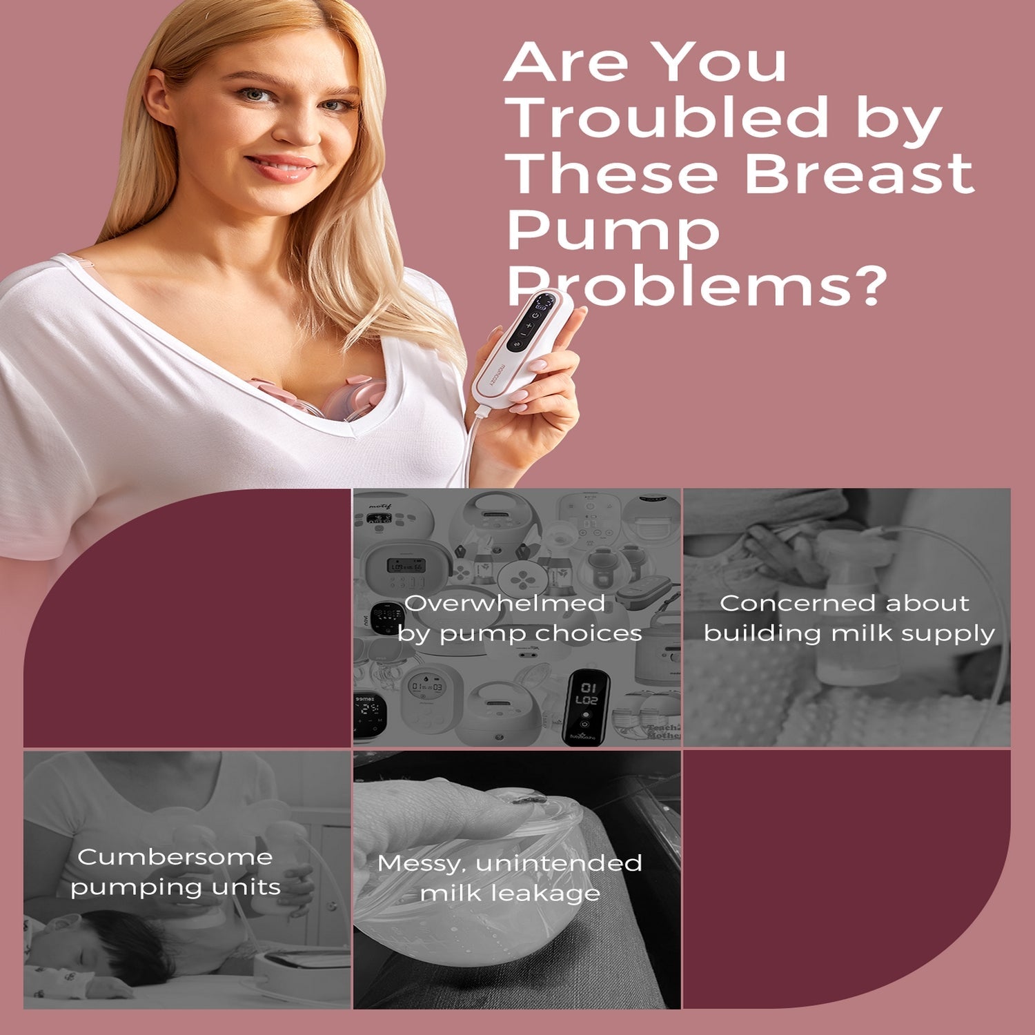 Momcozy Breast Pump V2 pro Red - Breast Pump