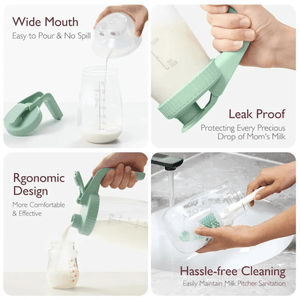 Momcozy Breastfeeding Access Breast Milk Storage Container Green - Breastmilk Storage Bag