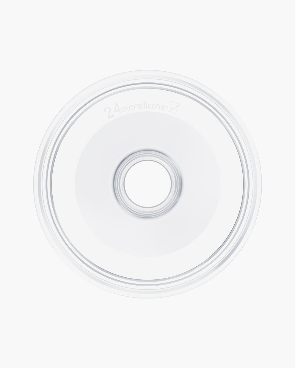 Momcozy Breastfeeding Access Flange for S9 Pro Wearable Pump Transparent - 24mm Breast Pump Accessories