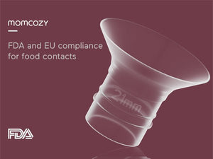 Momcozy Breastfeeding Access Flange Insert 19 mm for S9 Pro/S12 Pro Transparent - 21mm Breast Pump Accessories