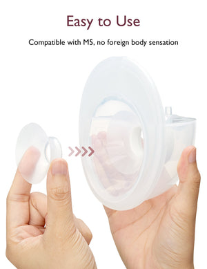 Momcozy Breastfeeding Access Flange Insert For M5 Transparent - 19mm Breast Pump Accessories