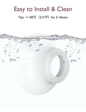 Momcozy Breastfeeding Access Flange Insert For M5 Transparent - 15mm Breast Pump Accessories