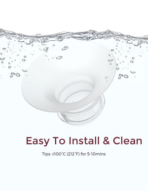 Momcozy Breastfeeding Access Flange Insert For M6 Transparent - 19mm Breast Pump Accessories