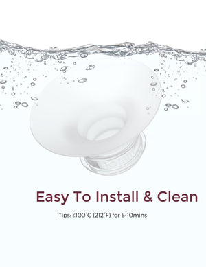 Momcozy Breastfeeding Access Flange Insert For M6 Transparent - 17mm Breast Pump Accessories