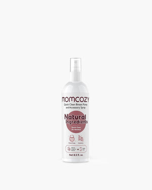 Momcozy Breastfeeding Access Portable Breast Pump Cleaner Spray - 200 Count White - Breast Pump Accessories