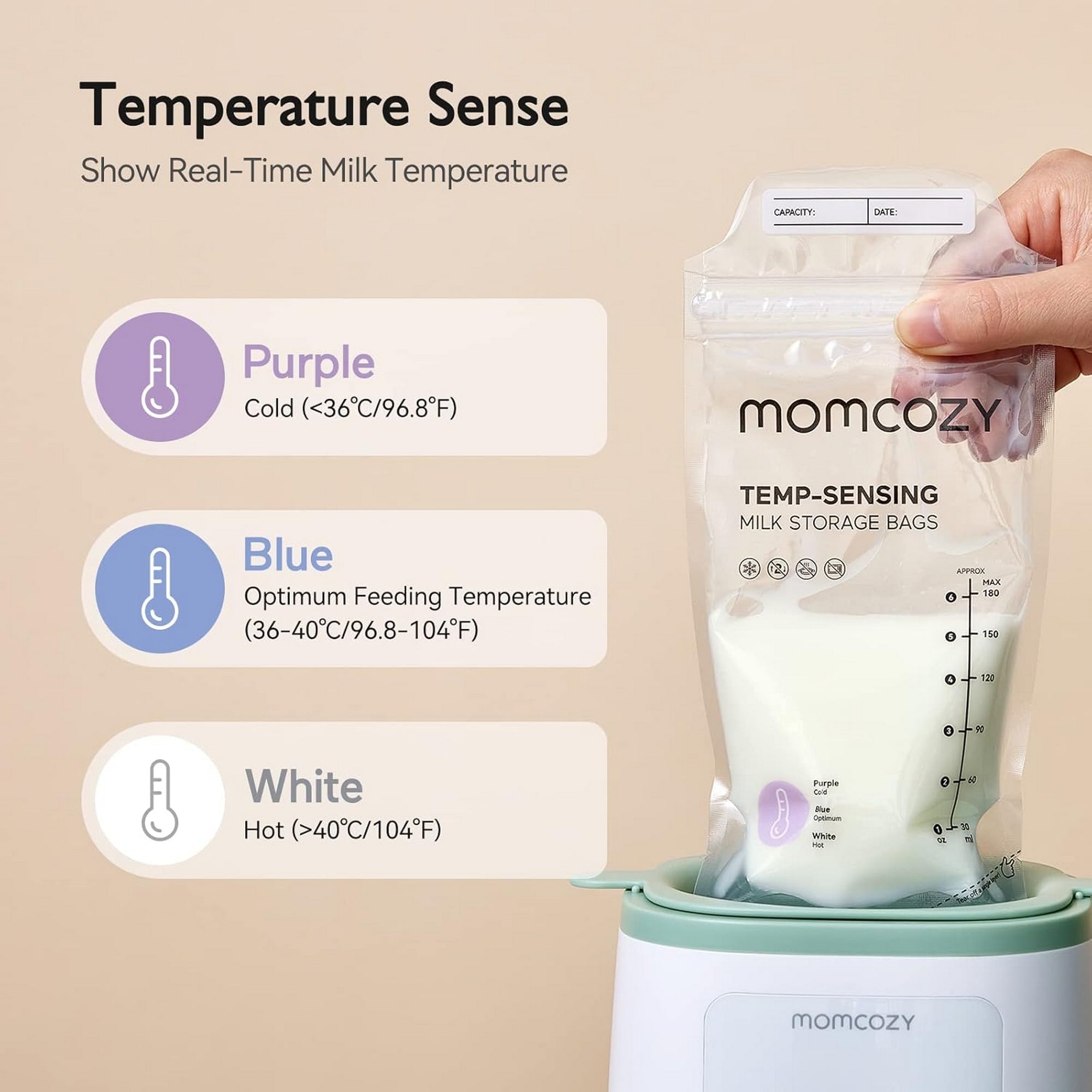 Momcozy Breastmilk Bag 50 pcs Maternity Accessory Transparent - MS002 - NA00NB