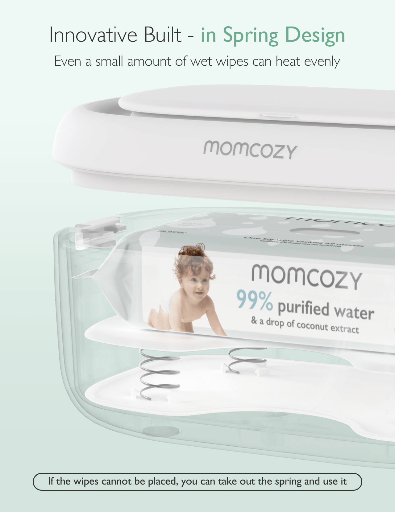Momcozy Health Care Baby Wipe Warmer White - Wipe Case