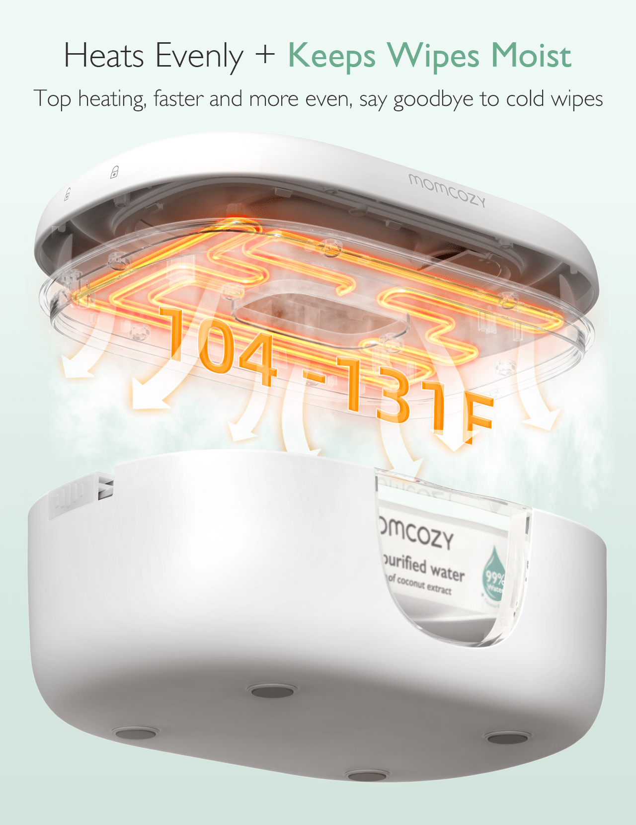 Momcozy Health Care Baby Wipe Warmer White - Wipe Case