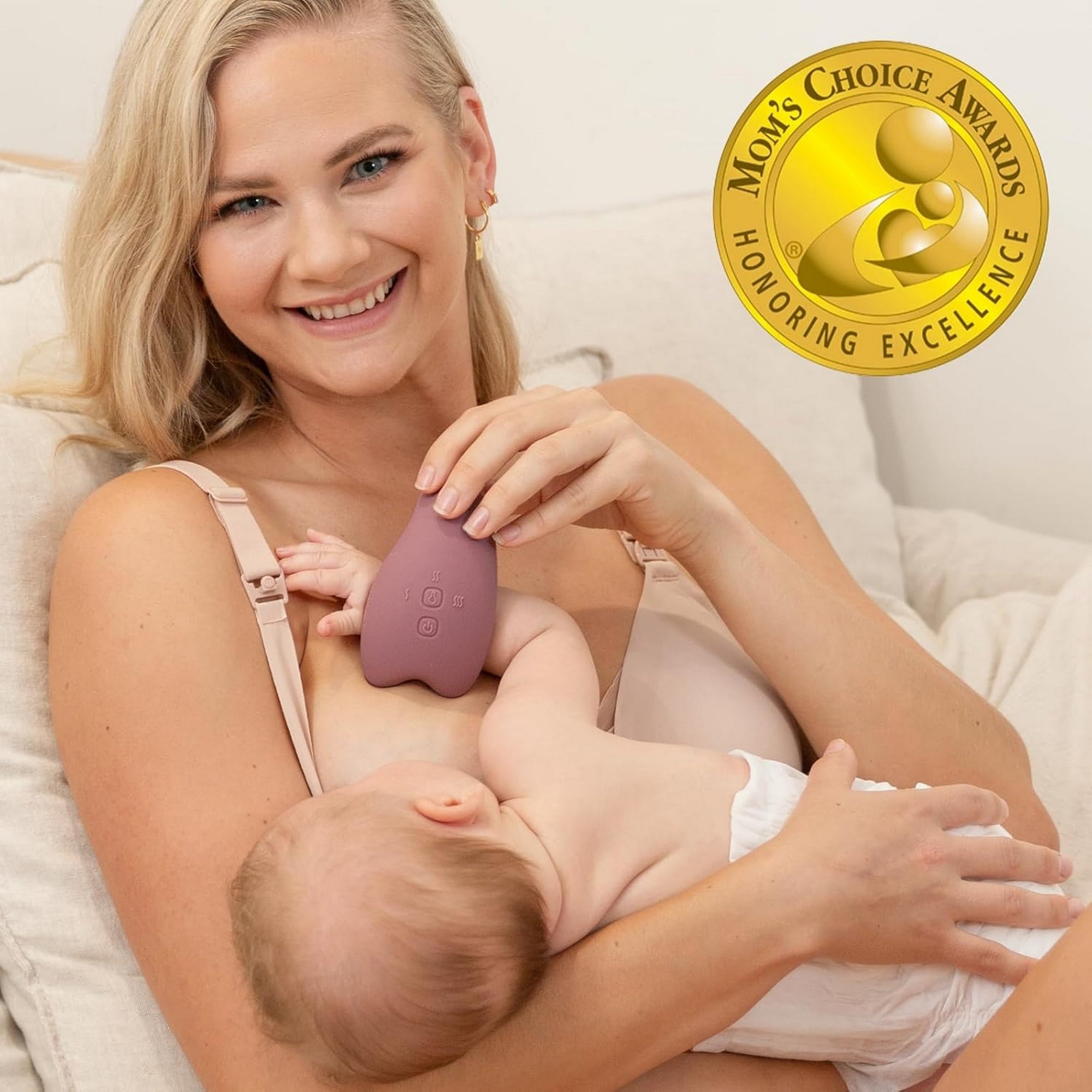 Momcozy Lactation Breastfeeding Massager Maternity Accessory Maroon - LM008 - IR00BA
