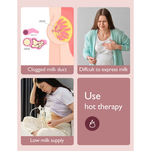 Momcozy Large Reusable Breast Therapy Hot & Cold Breast Pad Maternity Accessory Pink - BF008 - NA00NB