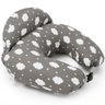 Momcozy Maternity Accessory Adjustable Nursing Pillow Grey & White - Maternity Pillow