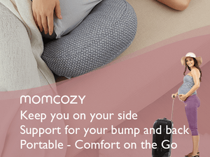 Momcozy Maternity Accessory Portable Maternity Pillow Grey - Maternity Pillow