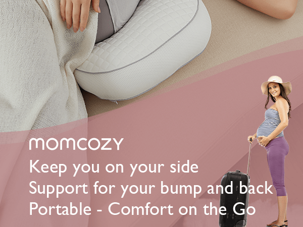 Momcozy Maternity Accessory Portable Maternity Pillow White - Maternity Pillow