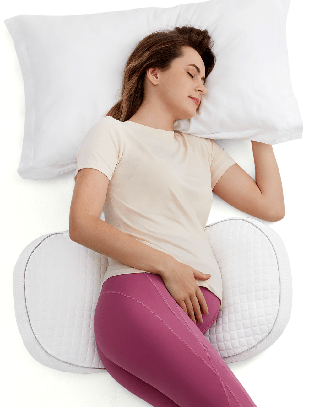 Momcozy Maternity Accessory Portable Maternity Pillow White - Maternity Pillow