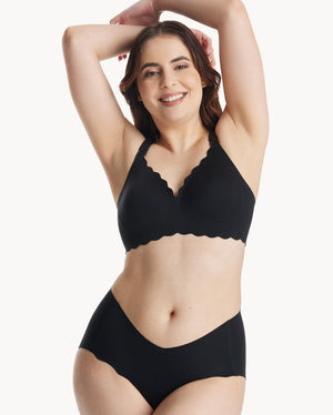 Momcozy Maternity Accessory Seamless Support Floral Nursing Bra - Black - S Maternity Nursing Bra