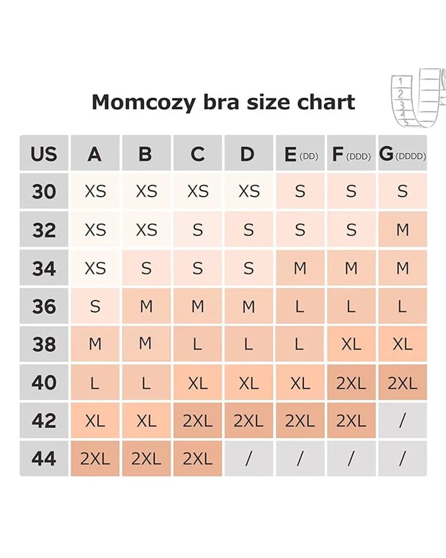 Momcozy Maternity Accessory YN08 - Hands - Free Pumping Bra - Black - XS Maternity Bra