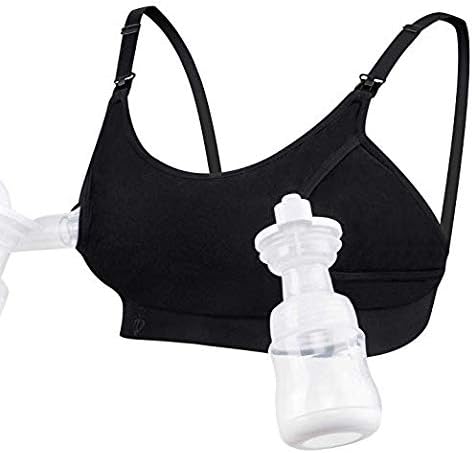 Momcozy Maternity Accessory YN08 - Hands - Free Pumping Bra - Black - XS Maternity Bra