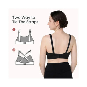 Momcozy Maternity Accessory YN08 - Hands - Free Pumping Bra - Black - XS Maternity Bra