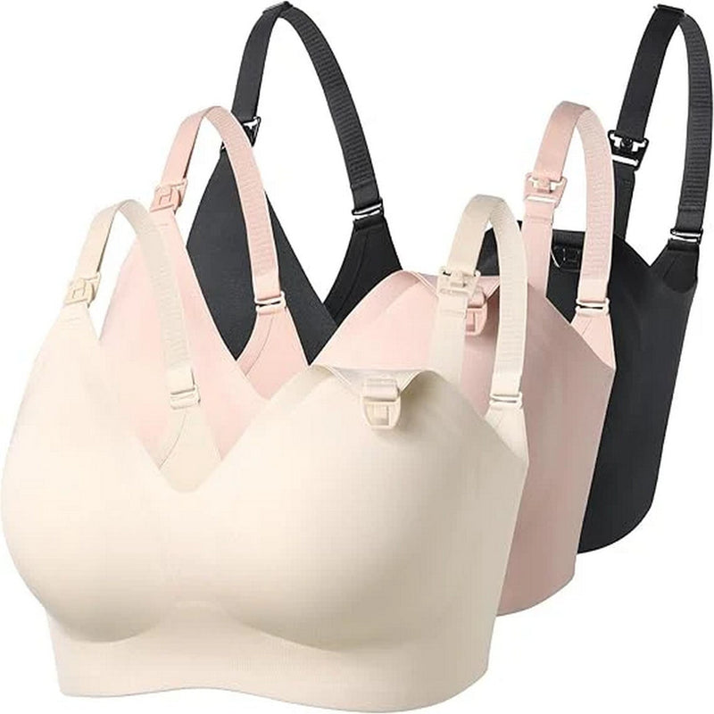 Momcozy Maternity Accessory YN21 Nursing Bra 3packs- Multicolor