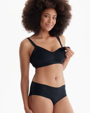Momcozy Maternity Accessory YN21 Nursing Bra - Black - S Maternity Nursing Bra