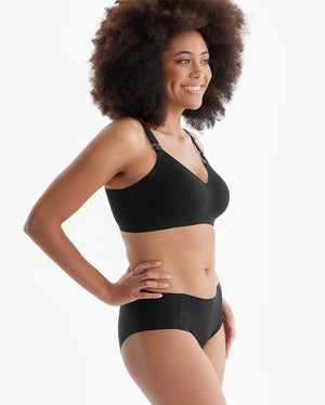 Momcozy Maternity Accessory YN21 Nursing Bra - Black - S Maternity Nursing Bra
