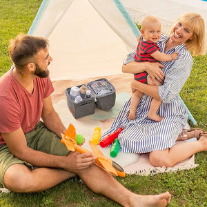 Momcozy Milk Bags  Multi - Function Breastmilk Cooler Bag Grey - Breastmilk Storage Bag