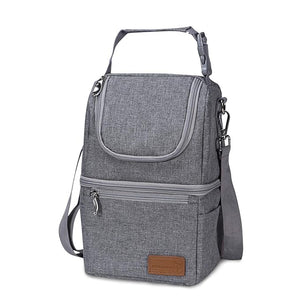 Momcozy Milk Bags  Multi - Function Breastmilk Cooler Bag Grey - Breastmilk Storage Bag