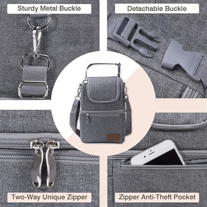 Momcozy Milk Bags  Multi - Function Breastmilk Cooler Bag Grey - Breastmilk Storage Bag