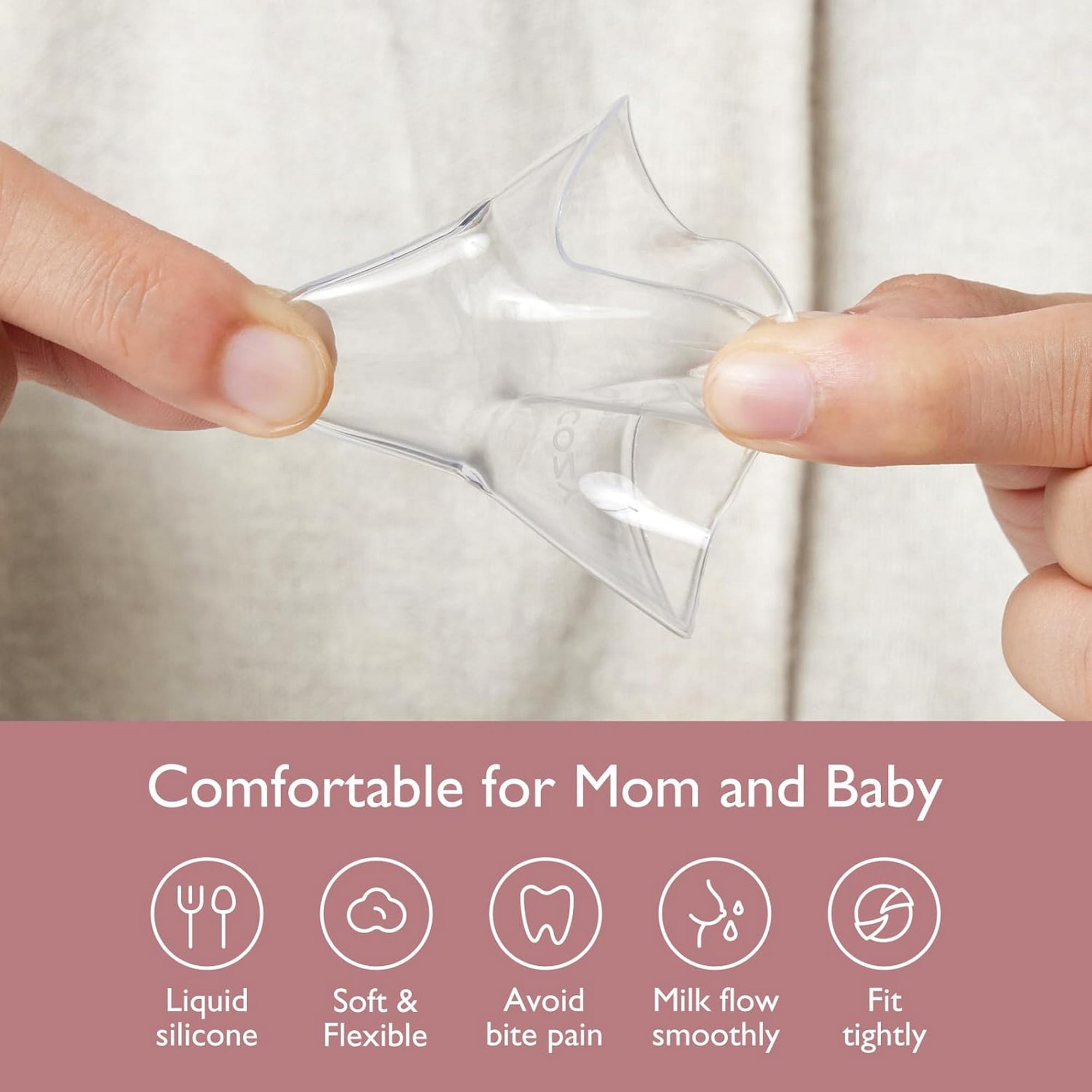 Momcozy Nipple Shields - 20mm Breast feeding Access Transparent - NS011 - NA03NB