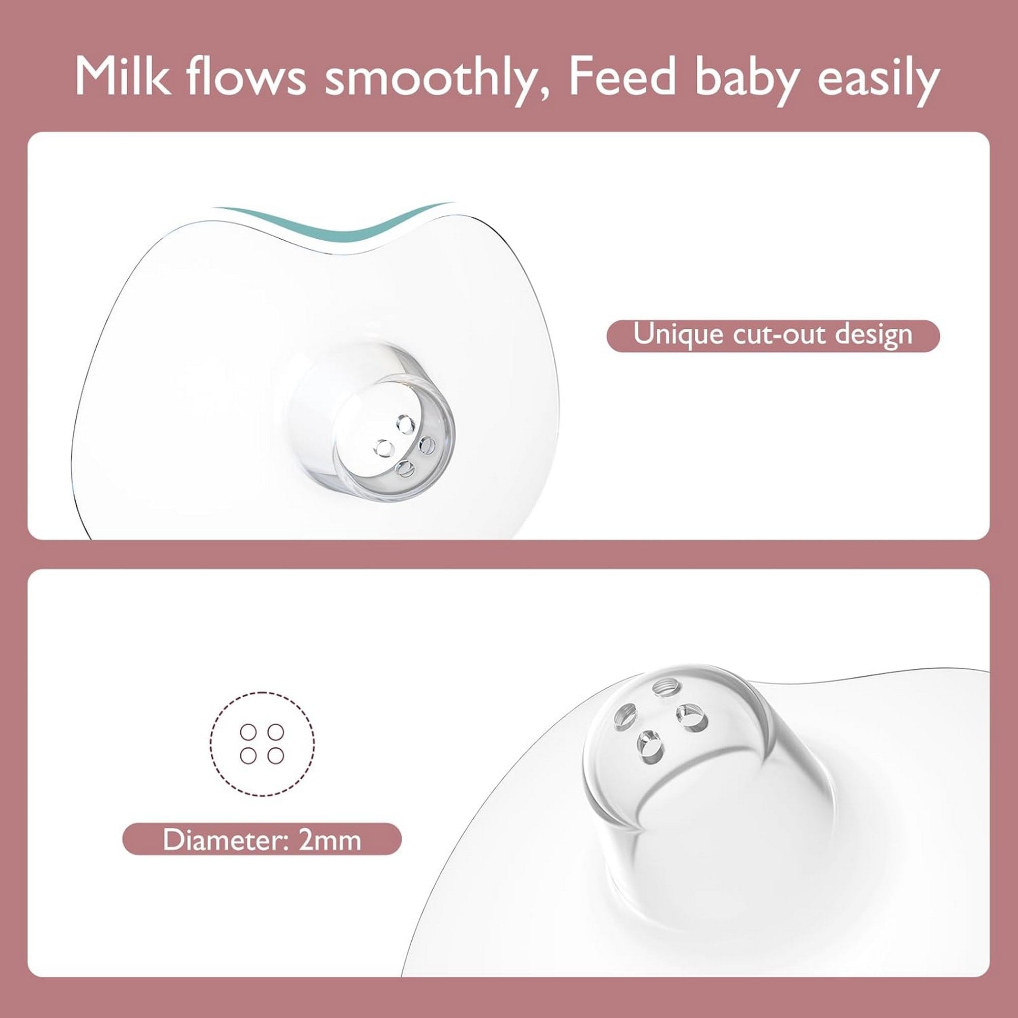 Momcozy Nipple Shields - 20mm Breast feeding Access Transparent - NS011 - NA03NB