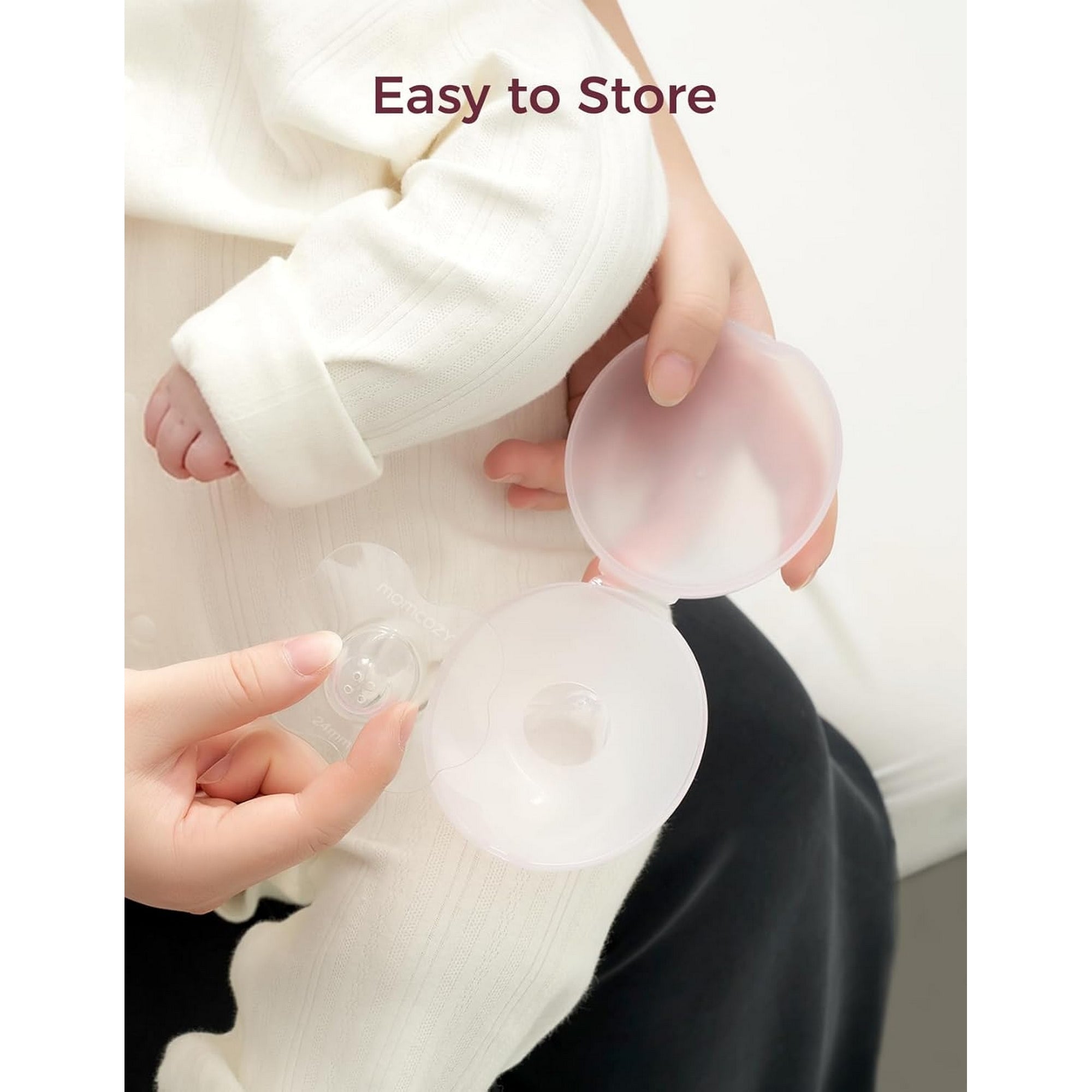 Momcozy Nipple Shields - 24mm Breast feeding Accessory Transparent - NS011 - NA04NB