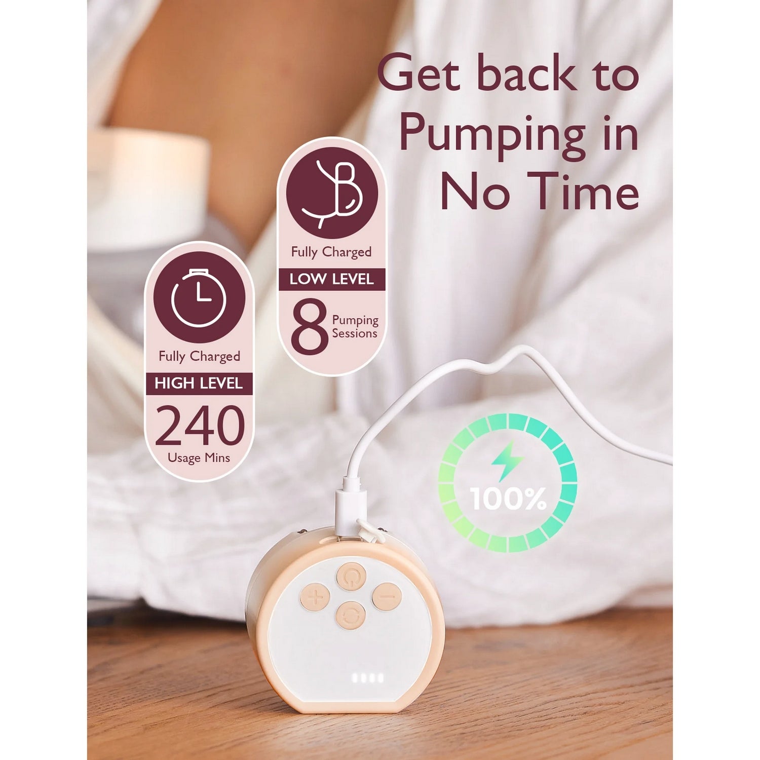 Momcozy S12 Pro Single Breast Pump Pink - BP052 - PK00BA